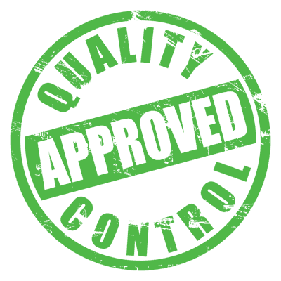 Tampon contrôle de qualité approuvé